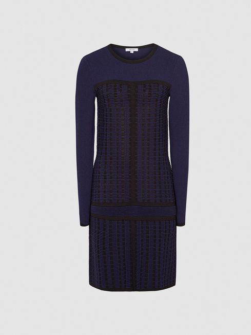 REISS ELSIE TEXTURED KNITTED MINI DRESS - Picture 2 of 9