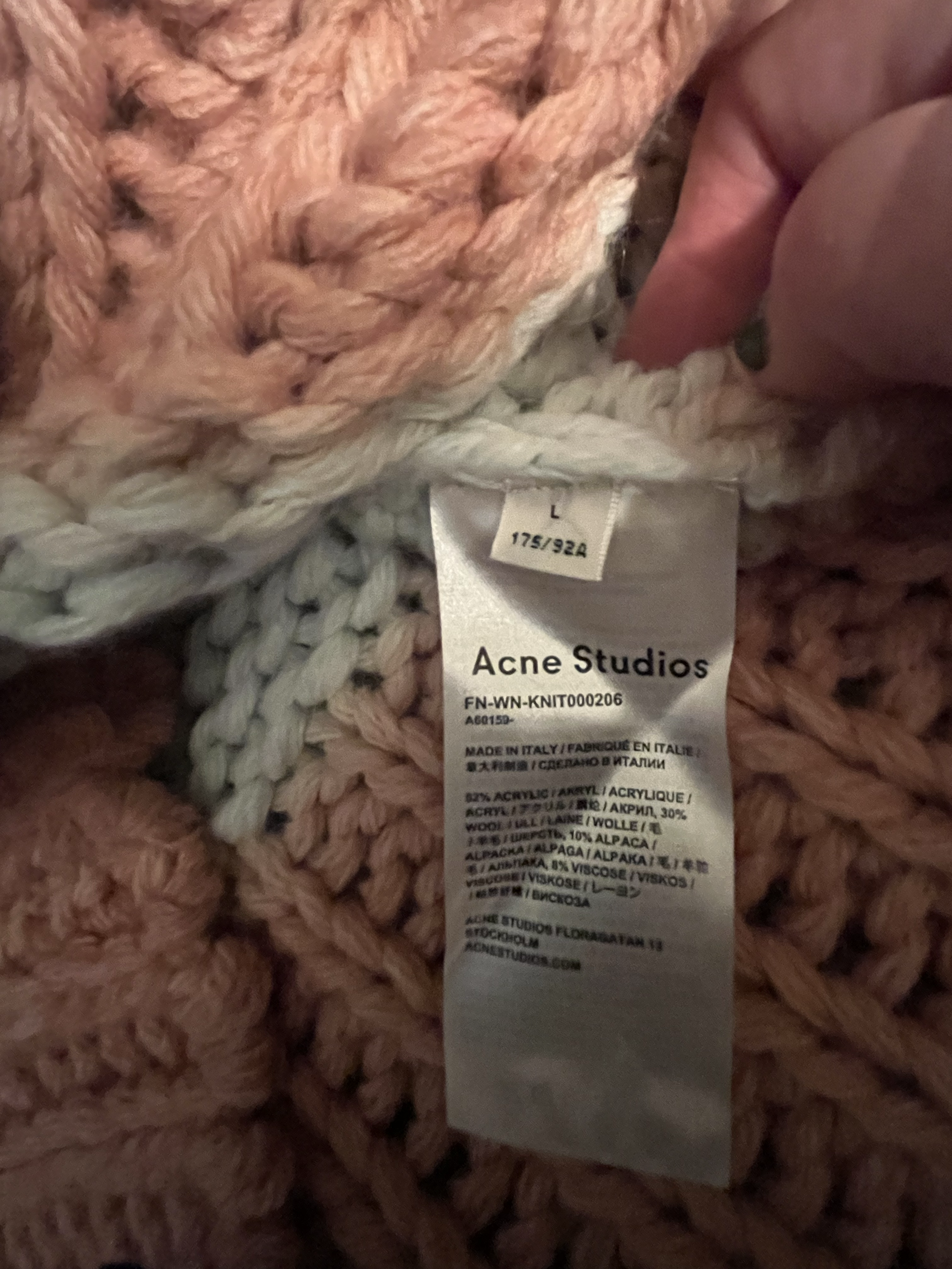 Nuevo con etiquetas Acne Studios Kirene Dip Dye Suéter - Imagen 12 de 12