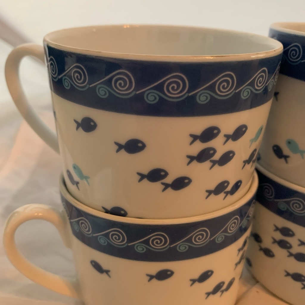 4-small-bridget-dobson-pisces-fine-porcelain-cups-new-ebay